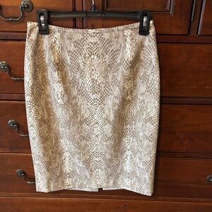 Calvin Klein animal print pencil skirt